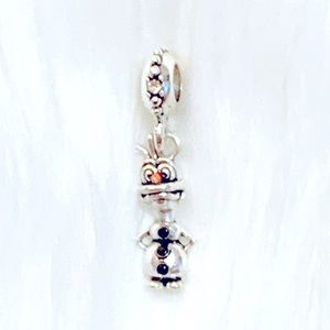 💎Silver Olaf Snowman Spacer Bead